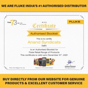 Anand Syndicats Fluke Certificate